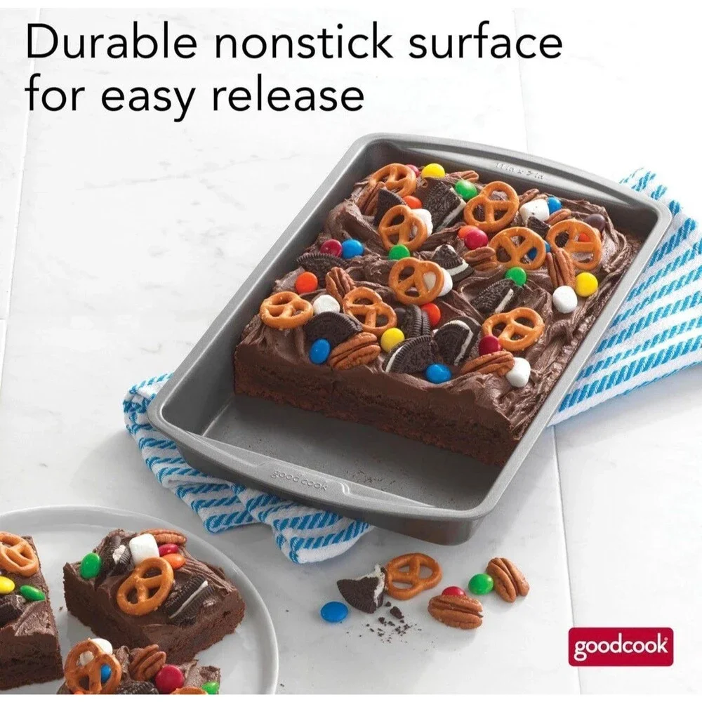 Good Cook Everyday Baking Pan with Scratch-Resistant Metal-Utensil Safe